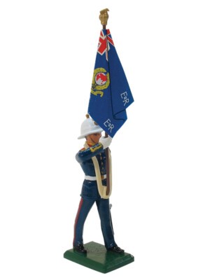 B43078 W.Britain Royal Marine Standartenträger, Regimentsfarbe
