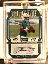 2021 Playoff Game Day Signatures 4th Down Auto #10/10 Tua Tagovailoa #GDS-TTA