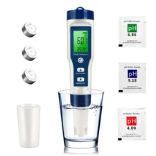 5 in 1 TDS Meter Water Tester, Conductivity(EC) Meter, TDS/EC/Salt/Temp/PH Meter