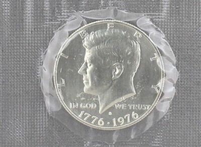 1976-S Kennedy Half Dollar "BU" 40% SILVER Bicentennial US Coin In Mint Cello - Foto 8