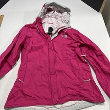 Girls The North Face Mesh Lined Hooded Windbreaker Size M Zipper Front