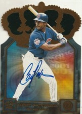2001 Pacific Gold Crown Die Cuts Autograph #11 Corey Patterson