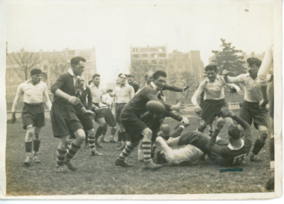 Tirage Argentique Vintage Paris Match - Rugby Section Paloise / P.U.C - Circa 1930