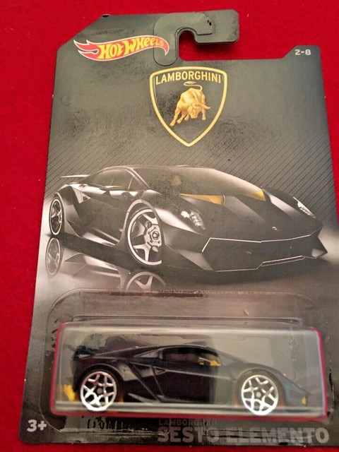 hot wheels lamborghini sesto elemento black