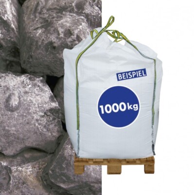Gabionen Steine Marmorkies Nero Ebano 70-120 mm 1000kg BigBag