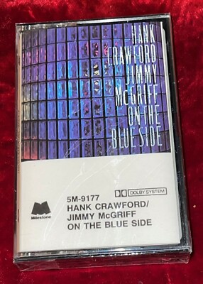 RARE 1990 HANK CRAWFORD/JIMMY MCGRIFF ON THE BLUE SIDE SEALED CASSETTE MILESTONE