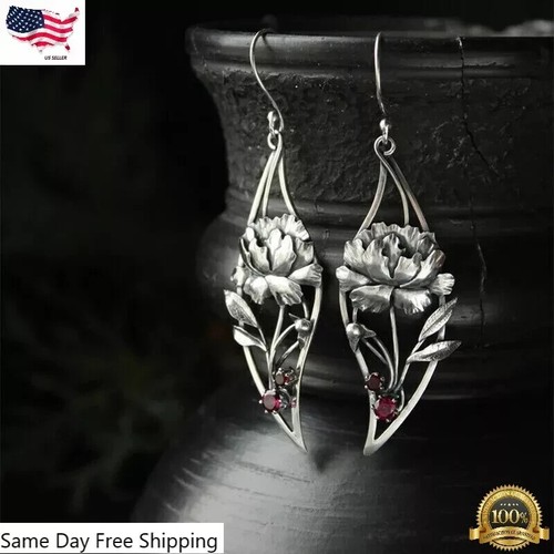 Elegant Women Zircon Drop Dangle Earrings Crystal Earrings Wedding Jewelry Gift - Picture 4 of 4