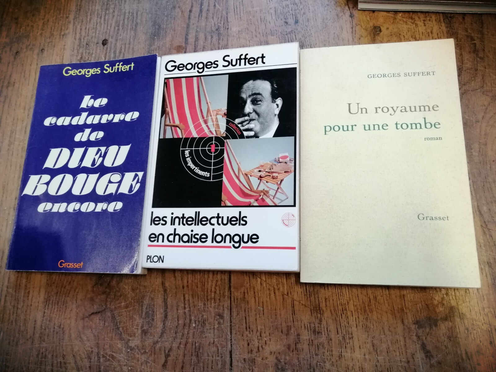 Lot de 3 livres Georges Suffert Les intellectuels en chaise longue Le ...