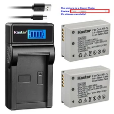 Kastar Battery LCD USB Charger for Canon NB-7L CB-2LZ & Canon PowerShot G11