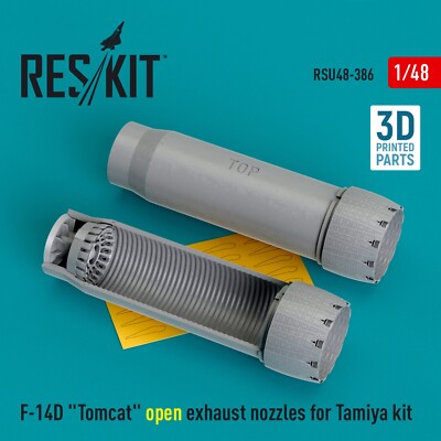 F-14D ''Tomcat'' open exhaust nozzles for Tamiya kit Scale 1:48 ResKit RSU48-0386
