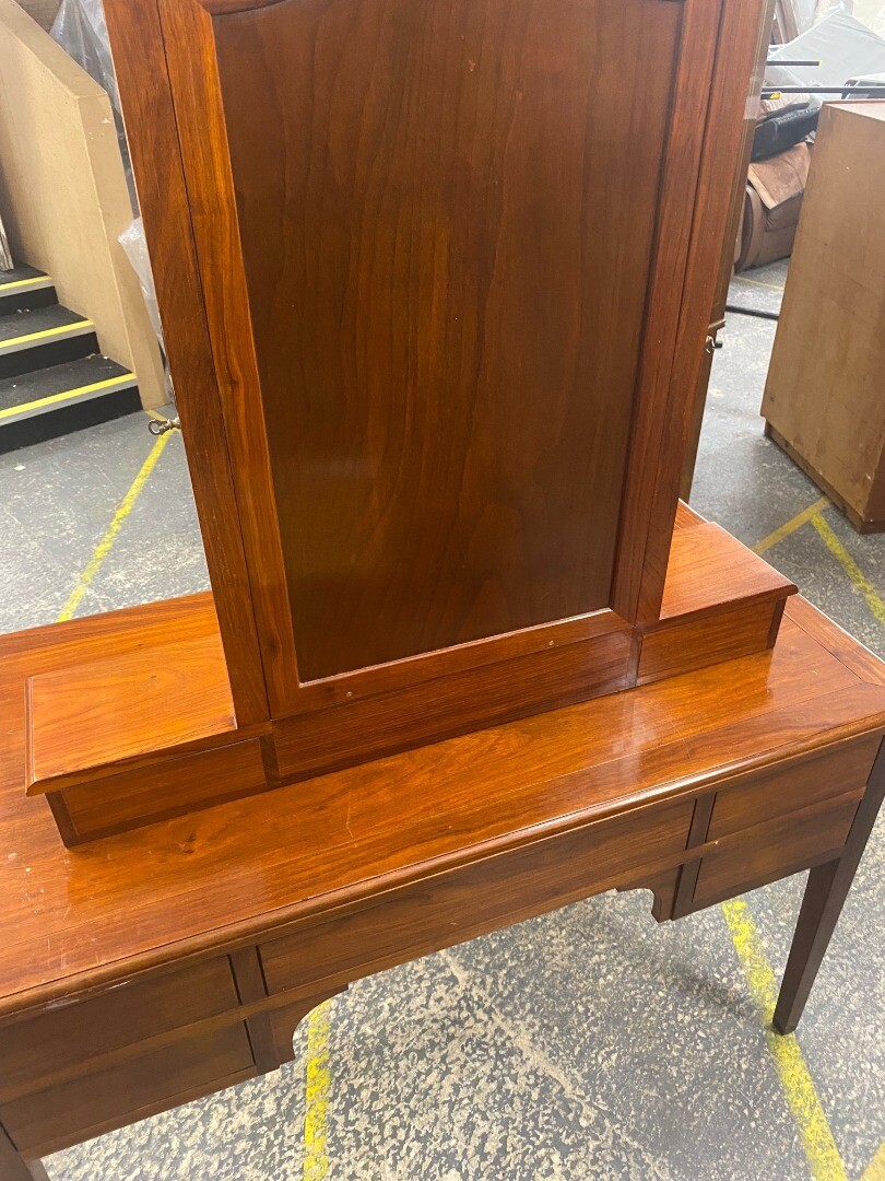 Vintage Dark Wood Dressing Table CS BB2 eBay