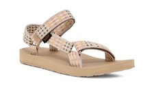 Teva DAMEN SANDALEN. NEU ORIGINAL UNIVERSAL KARIERT GEMUSTERT FLIP FLOP VEGAN S25