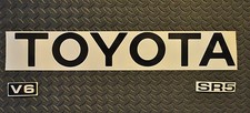 New Reflective Black 89-95 Toyota Truck Tailgate Logos Decal  Pickup