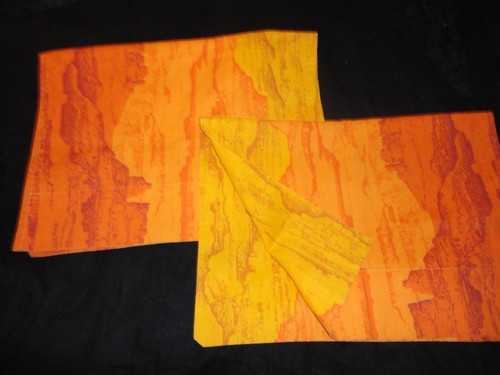 VINTAGE MARLBOROUGH DESERT CANYON ORANGE SCENIC (3P) KING & STANDARD PILLOWCASES - Picture 5 of 9
