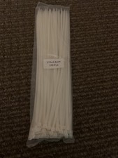 Cable Tes Heavy Duty White 100 Pcs 370x4.8mm Brand New