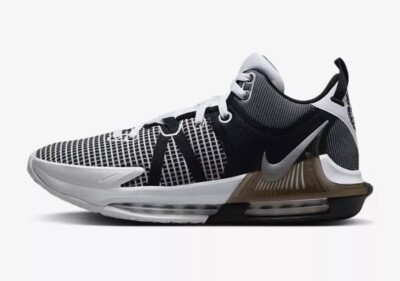 Size 15 - Nike LeBron Witness 7 White Black for sale online | eBay