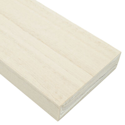 BuyPlastic Tangent Poly Lumber - Seashell, 2x6 (1.5'' x 5.5''), 36'' L