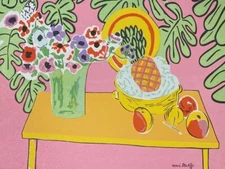 Henri Matisse Pineapple and Anemones Plate Signed Lithograph