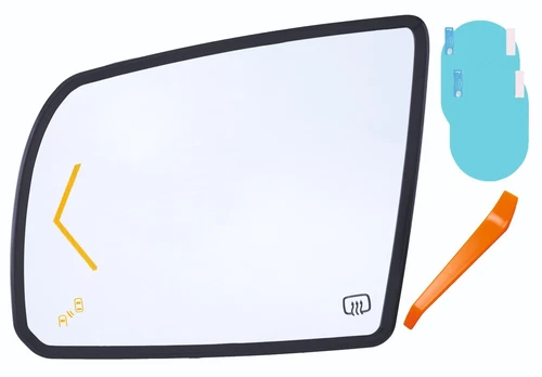 Driver Side Mirror Glass Tundra 2007-2021 Sequoia 2008-2022 Heated Signal BSD