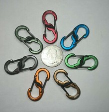 Nite Ize MINI S-BINER  MICROLOCK  ALUMINUM - 7 COLORS READ DESC re Shipping