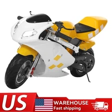 Mini Pocket Bike for Kid Gas 49cc Motorcycle 2-Stroke Engine Powerful Motor 