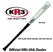 Bate de béisbol KR3 C243 34 pulgadas Eagle Magnum madera compuesta de arce
