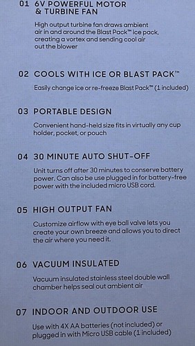 1 BREEZE Blast Sharper Image + 1 Northern Chill Personal Air Cooler You get both - Picture 13 of 18