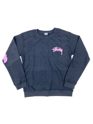 Sweatshirt Unisex Stüssy Stüssy Logo Print; Gr. S; Dunkelgrau; Gebraucht