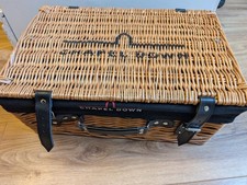 Chapel Down WINE BASKET/Wicker Basket/Medium Picnic Hamper