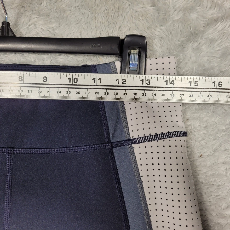 Leggings Athleta para mujer azul medio tiro alto panel de bloques de color 7/8 293136 Foto 2 de 4