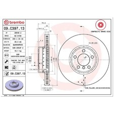 2x Brembo Scheibenbremse vorne 26253467