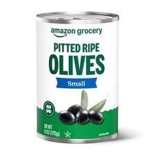 Amazon Grocery, Pitted Ripe Olives, Small, 6 Oz Small Pack of 1