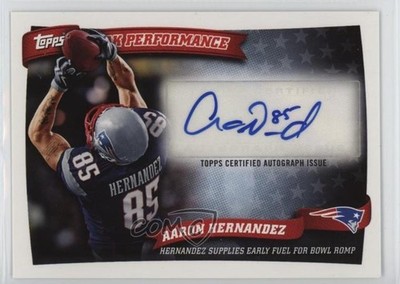 2010 Topps Peak Performance Auto Aaron Hernandez #PPA-AH Auto 1ml3