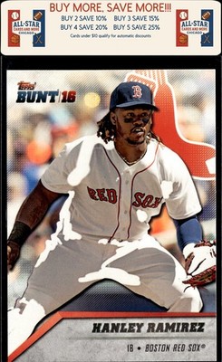 2016 Topps Bunt #21 Hanley Ramirez Boston Red Sox