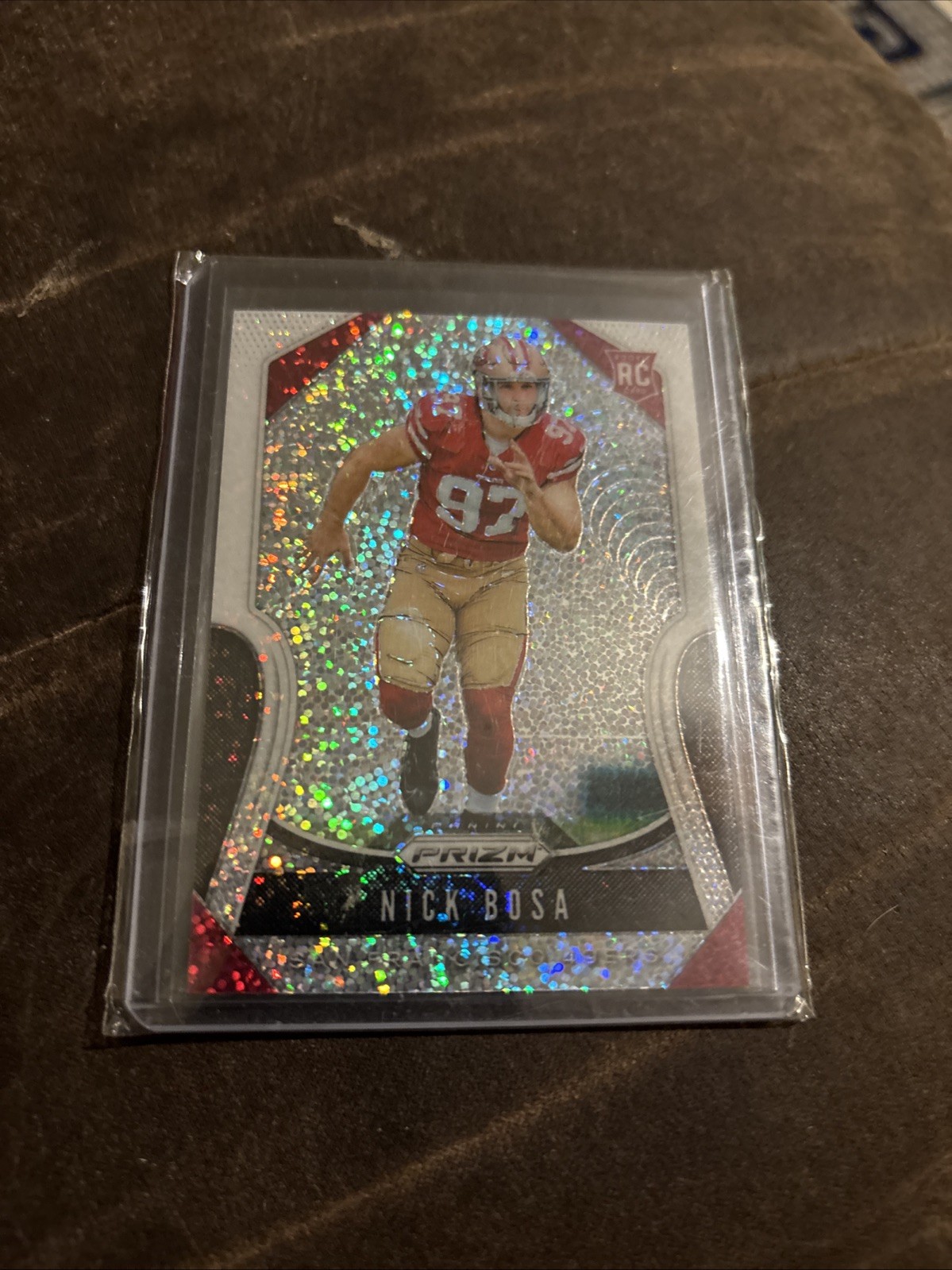 2019 Panini Prizm - Rookies Nick Bosa #311 White Sparkle Prizm (RC)