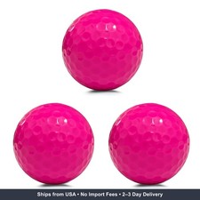 3PC Colored Golf Balls 2 Piece Long Distance High Launch Straight Drives premium