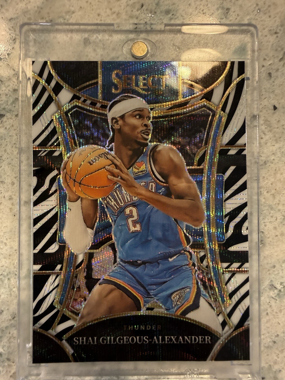 2023-24 Panini Select - Mezzanine Level Shai Gilgeous-Alexander #344 Zebra Prizm