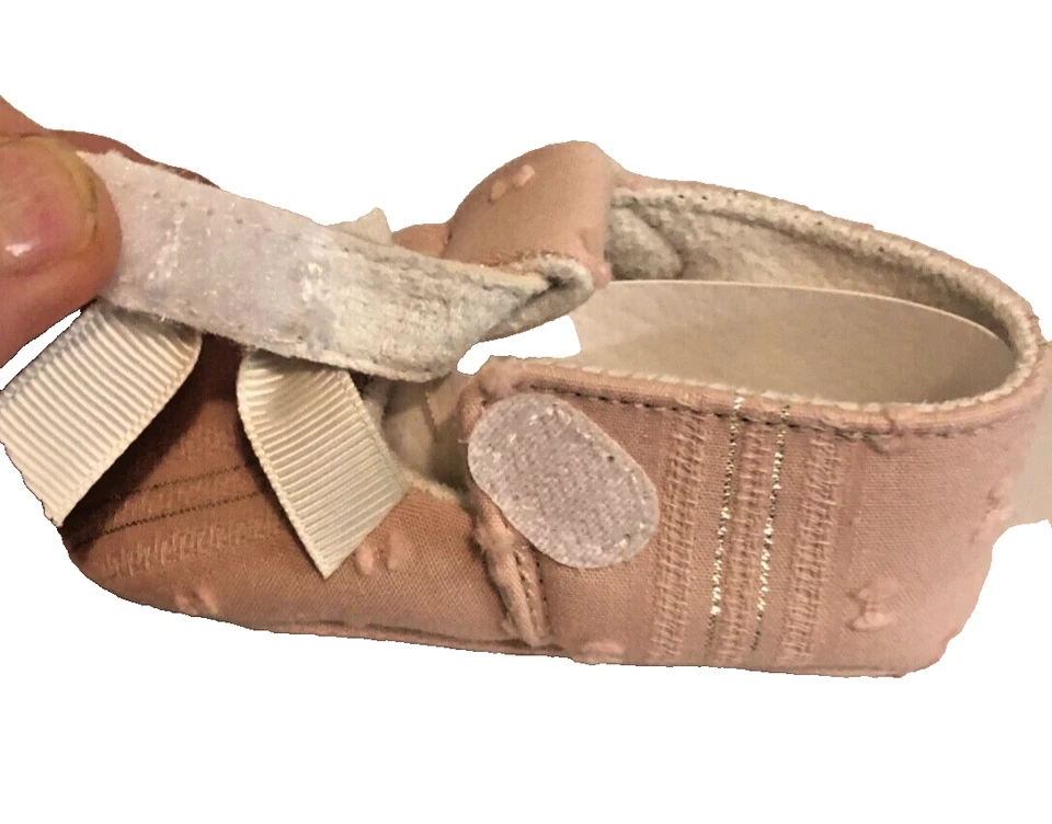 Nuevo en Paquete Zapatos de Bebé Cynthia Rowley Rosa Mary Jane 4.5" X 2.25" Foto 4 de 4