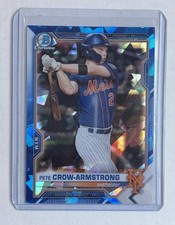 2021 Bowman Sapphire Edition - Chrome Prospects Pete Crow-Armstrong #BCP-22 (RC)