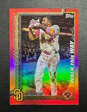 Manny Machado 2025 Topps Series One Walk This Way WTW-31 Red Parallel #'d /5