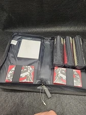 Marlboro Poker Set Sealed Cards And Poker Chips Red Zipper Travel Case