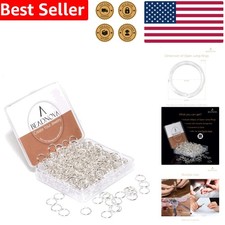 Jump Rings 10mm Silver Plated 300 Qty Durable Shiny Jewelry Findings Kit