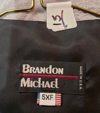 Brandon Michael Size 5XF Tuxedo Formal Vest Prom Wedding Diamond Brocade Patter