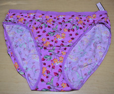 NWT Victoria's Secret Purple Berries high Leg Brief Panty XL