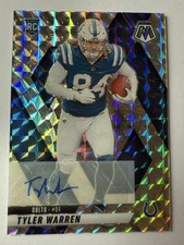 2025 Mosaic Tyler Warren RC Auto Silver Prizm Colts Rookie Autograph. CLEAN!