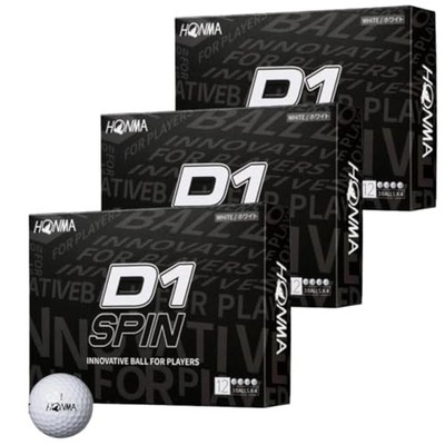 [3 Dozen Set] Honma Golf Honma D1Spin Golf Balls 2023 Model Bt2301 White 3 Doze_