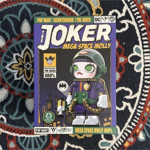 POP MART Kennyswork Mega Space Molly The Joker 400% Art Toy Figure