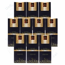 10X Boxes Nugano Black Coffee Premium 100% Organic Ganoderma Lucidum Reishi Dark