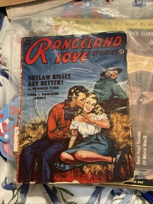 Vintage Pulp Magazine, Rangeland Love Stories, Vintage 1953, Volume 11