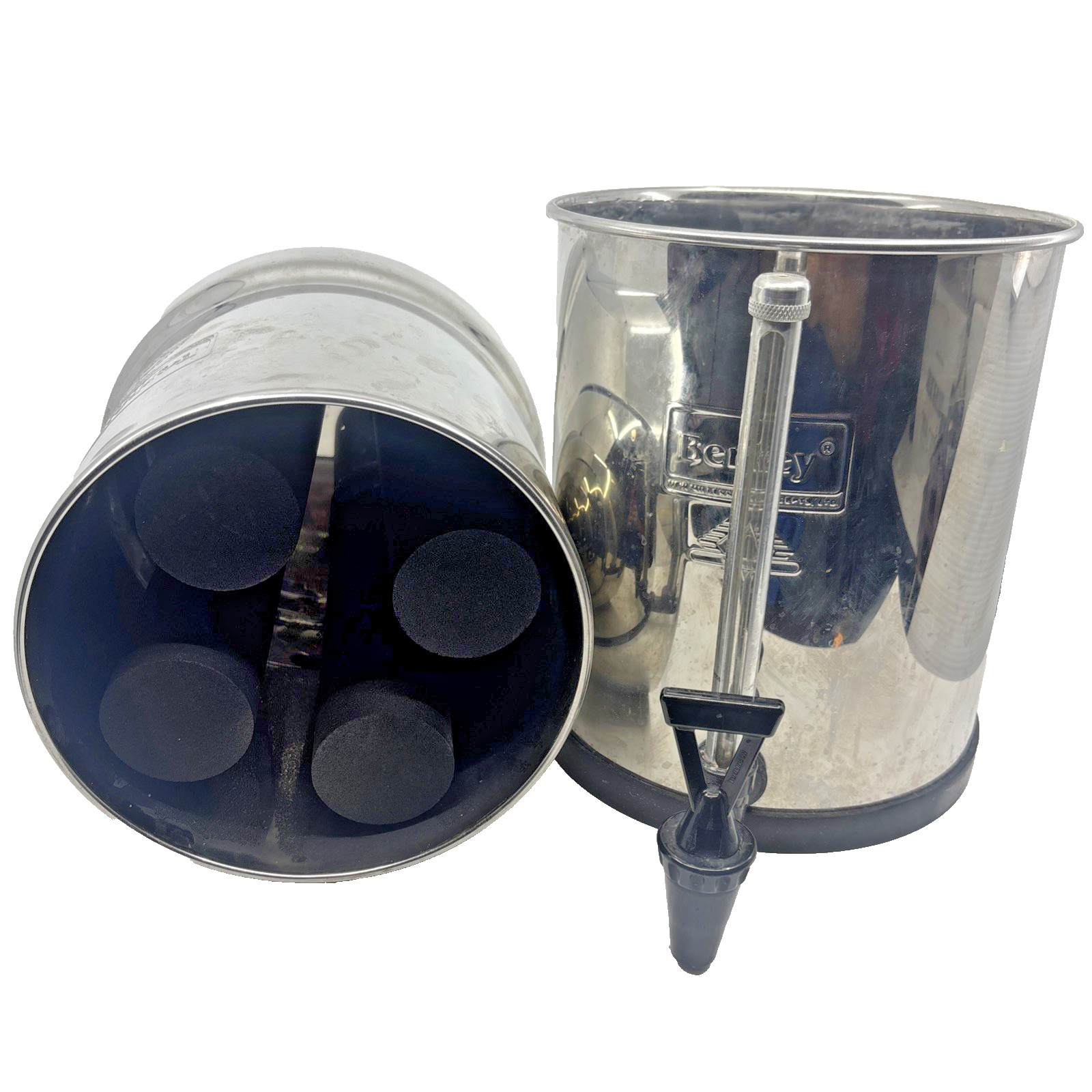 Big Berkey Water Filter System W/ 4 Black Berkey Filters 2.25 Gallons  NO LID